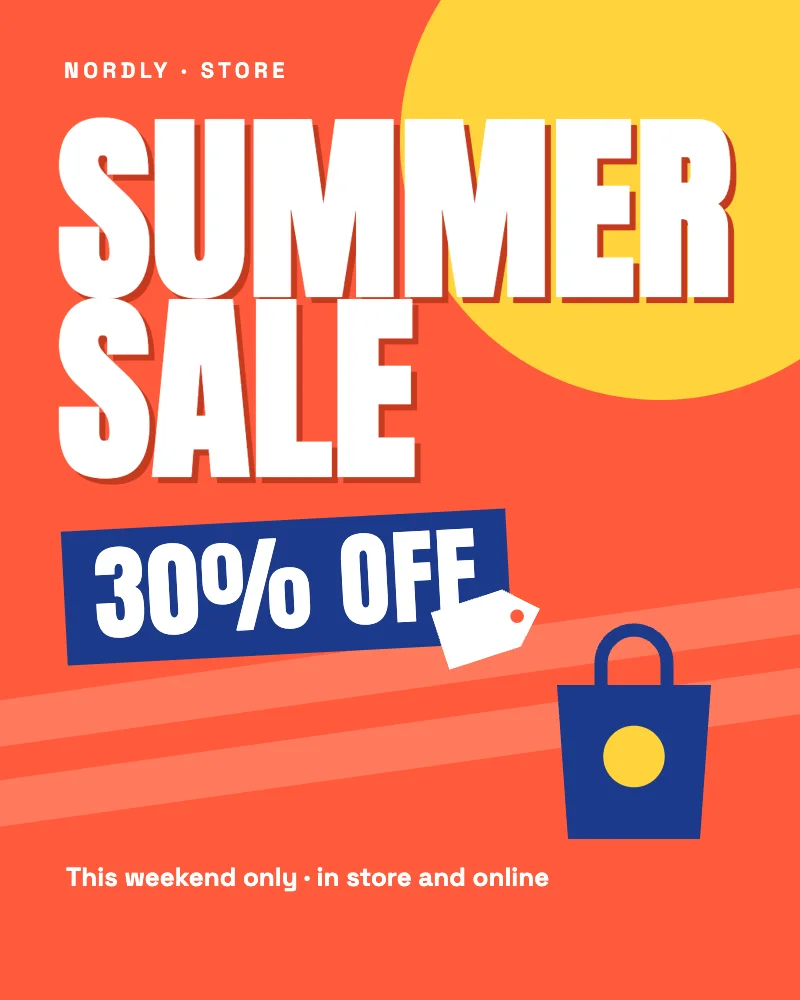 Summer sale banner, Before